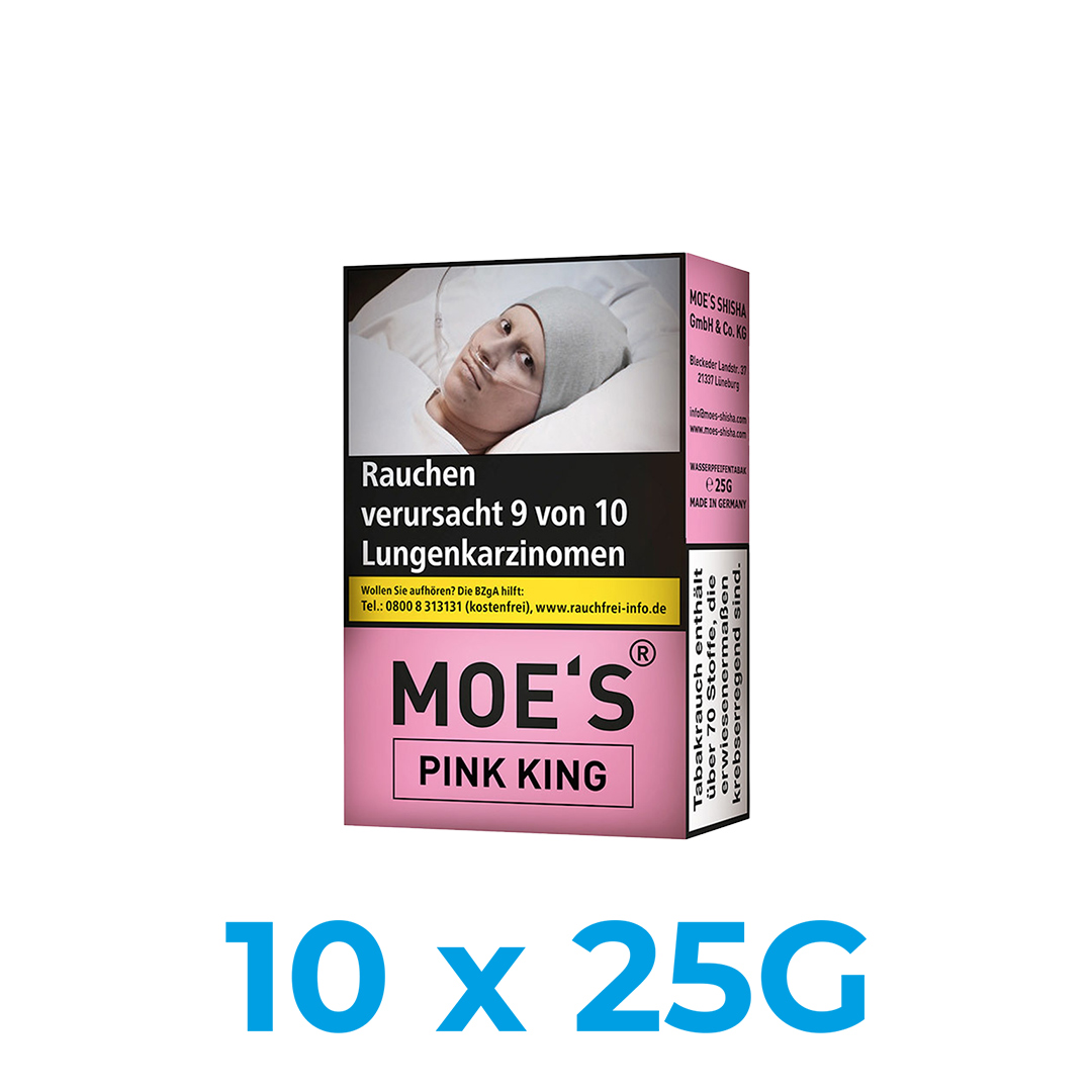 Moe's Pink King 250g Shisha Tabak (10x25g)