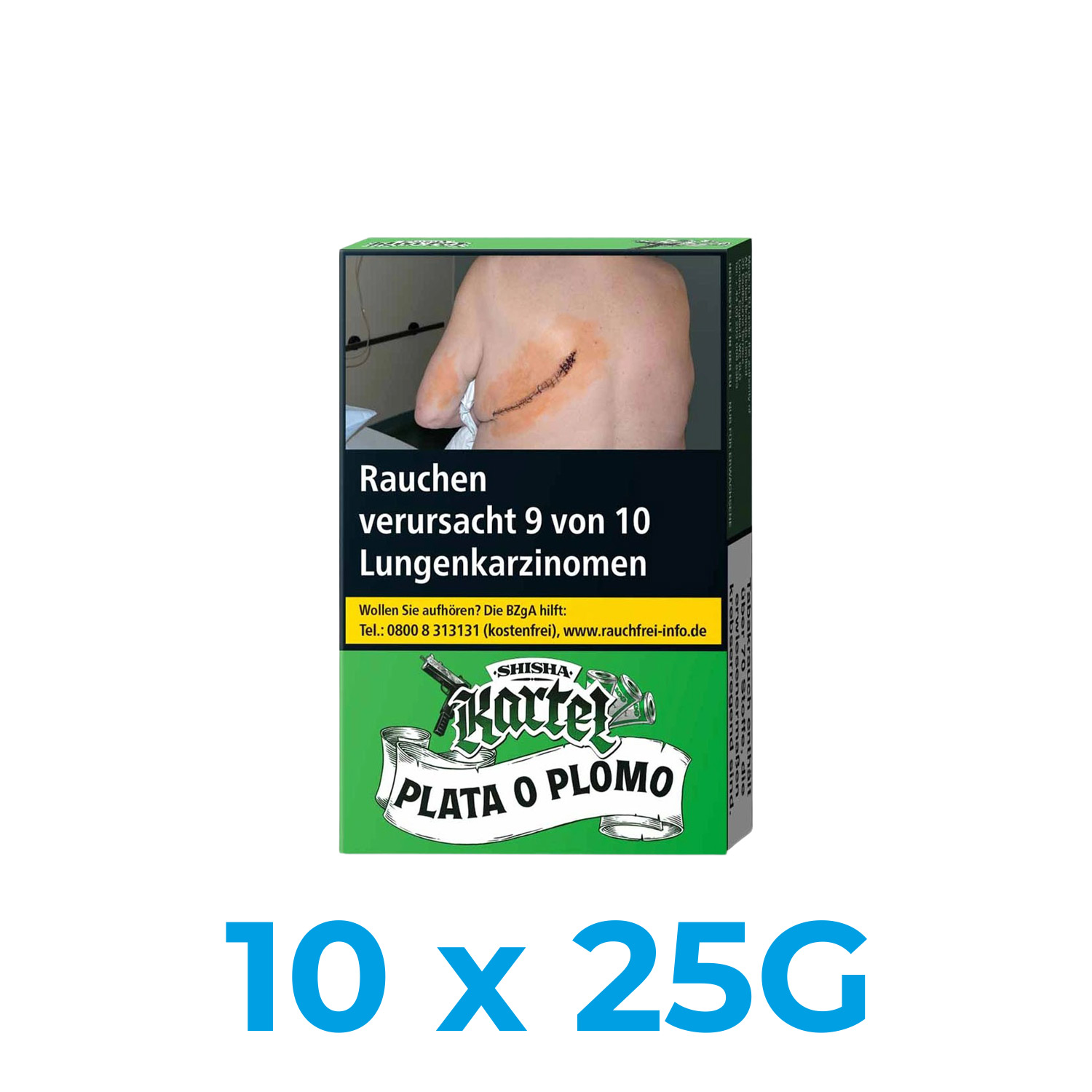 Shisha Kartel Plata o Plomo 250g Shisha Tabak (10x25g) Shisha Kartel Plata o Plomo 250g Shisha Tabak (10x25g)