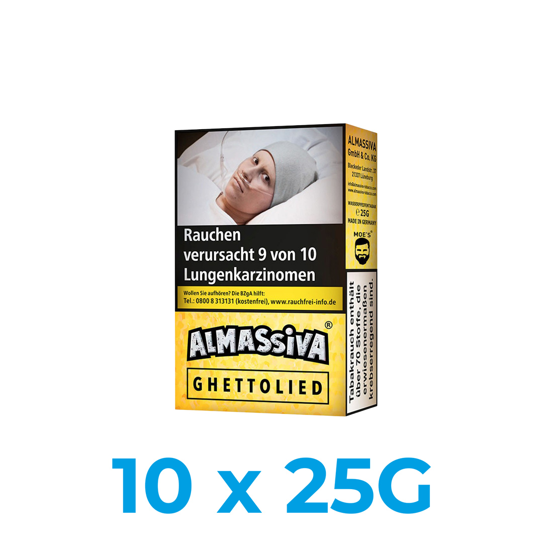 Al Massiva Ghettolied 250g Shisha Tabak (10x25g) Al Massiva Ghettolied 250g Shisha Tabak (10x25g)