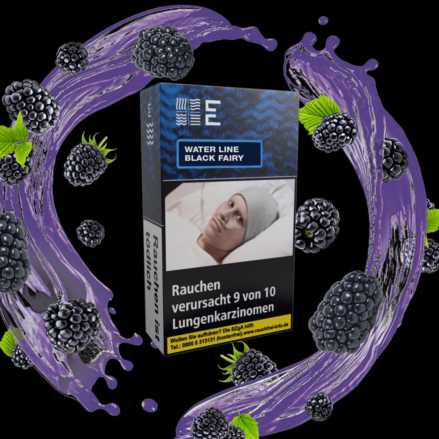 ELMNT Black Fairy Water Line 25g Shisha Tabak Geschmack ELMNT Black Fairy Water Line 25g Shisha Tabak
