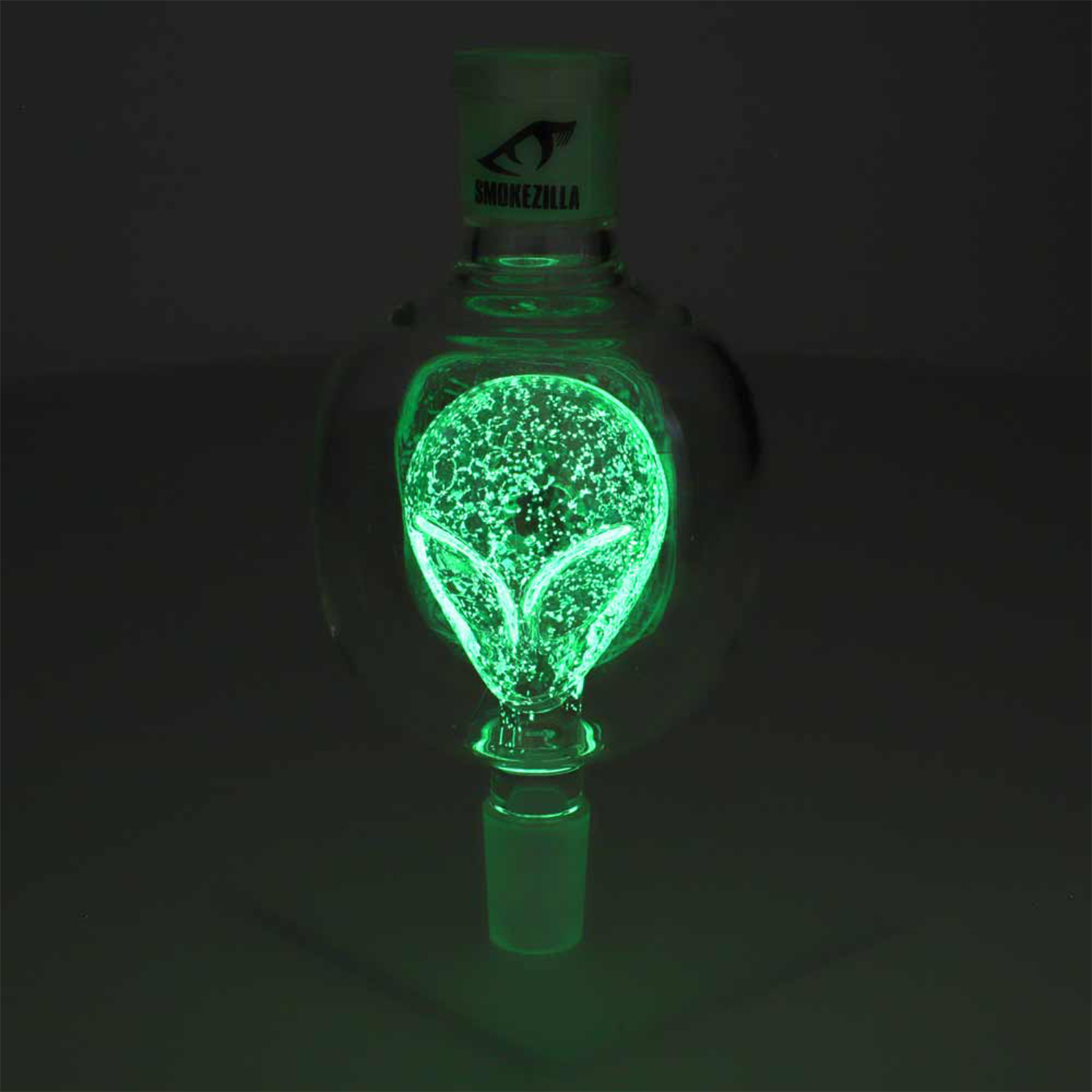 Smokezilla Glas Molassefänger Glow 18/8 Alien - Grün Smokezilla Glas Molassefänger Glow 18/8 Alien - Grün