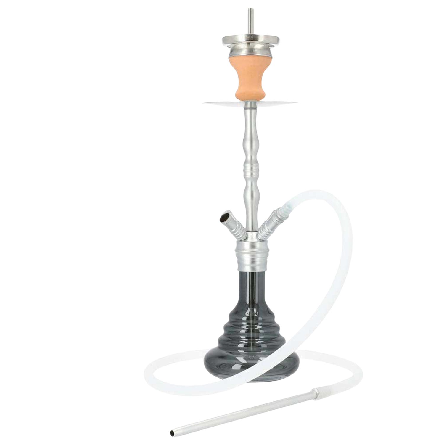 INVI Saros 500 Shiny Silber-Black Shisha INVI Saros 500 Shiny Silber-Black Shisha