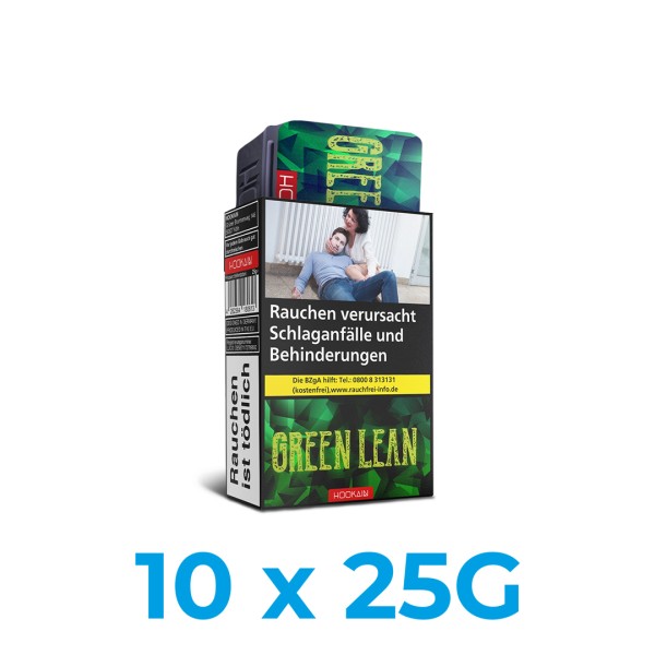 Hookain Green Lean 250g Shisha Tabak (10x25g)