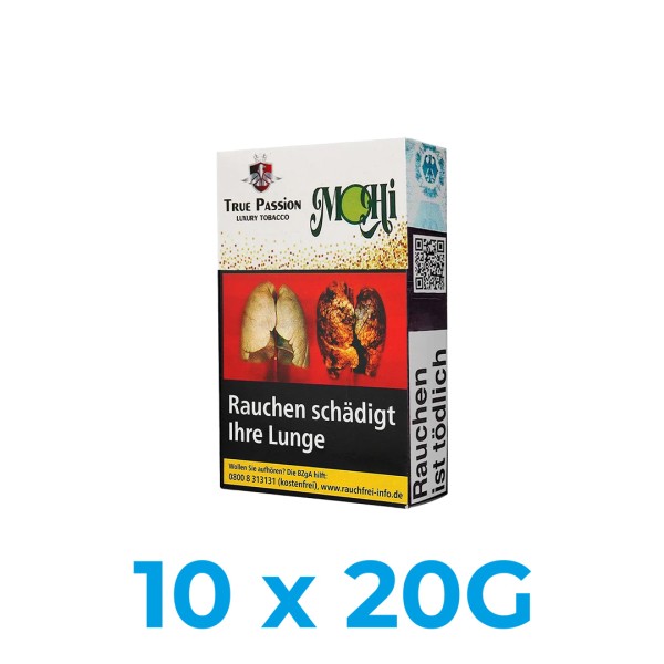 True Passion MoHi 200g Shisha Tabak (10x20g)